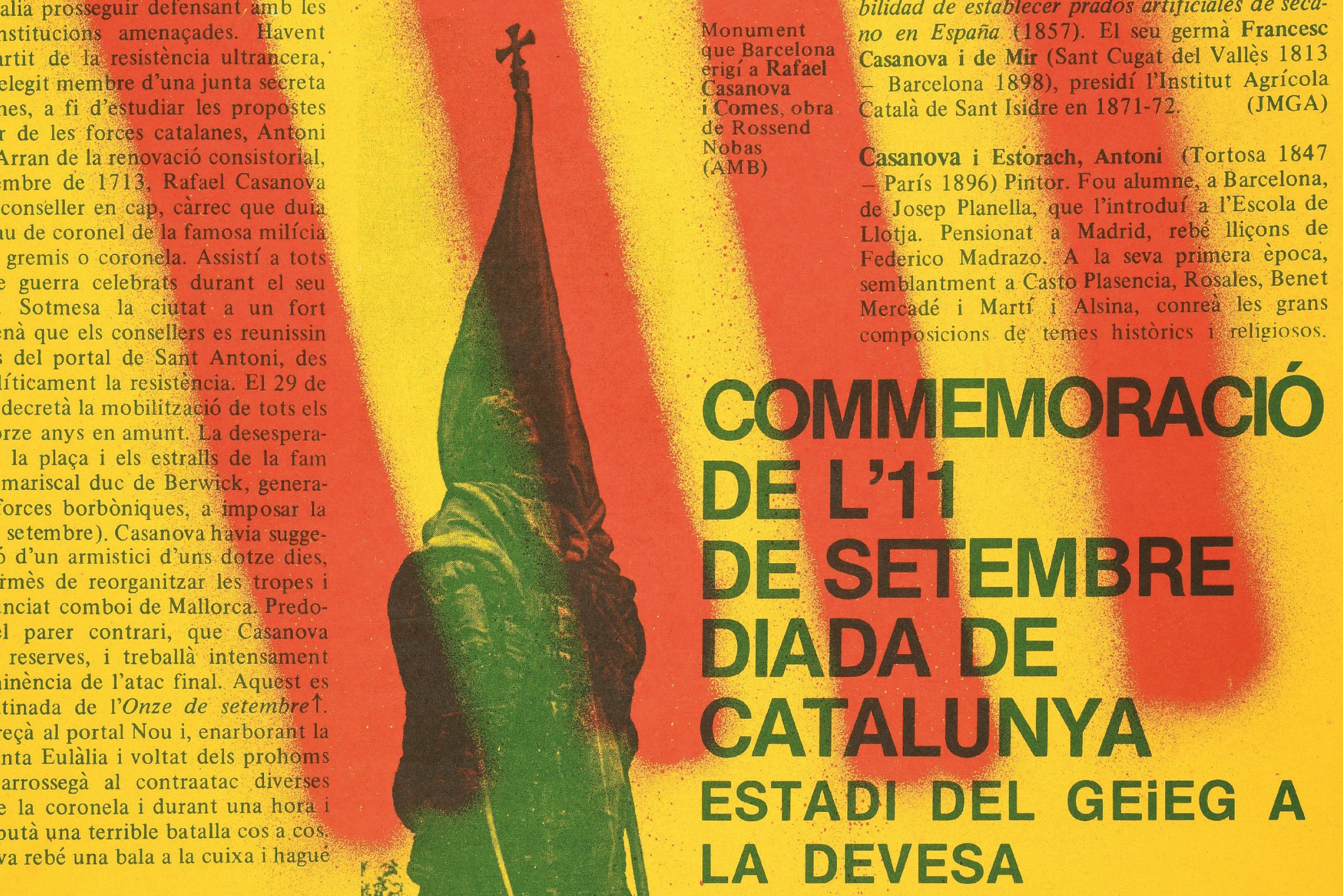 Fragment del cartell 11 setembre 1976 Fragment del cartell 11 setembre 1976
