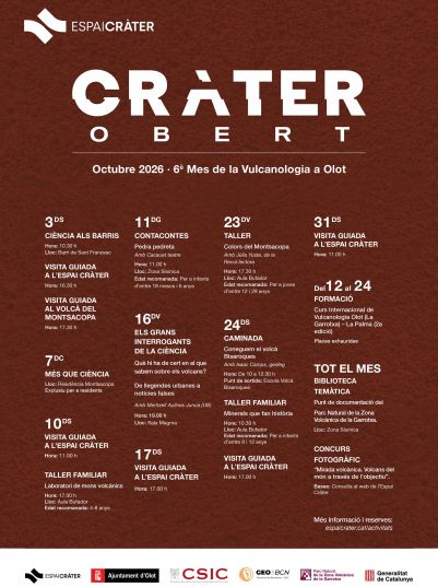 Programacio Crater Obert Programacio Crater Obert