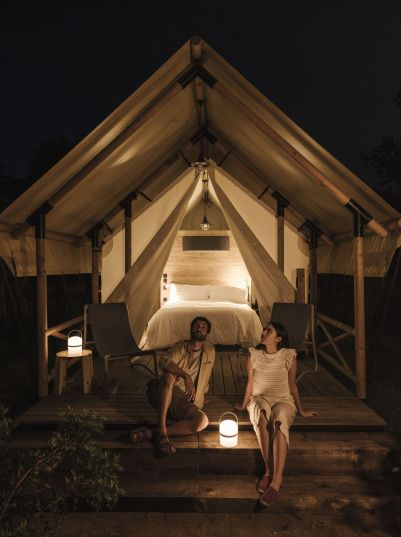 Glamping couple night