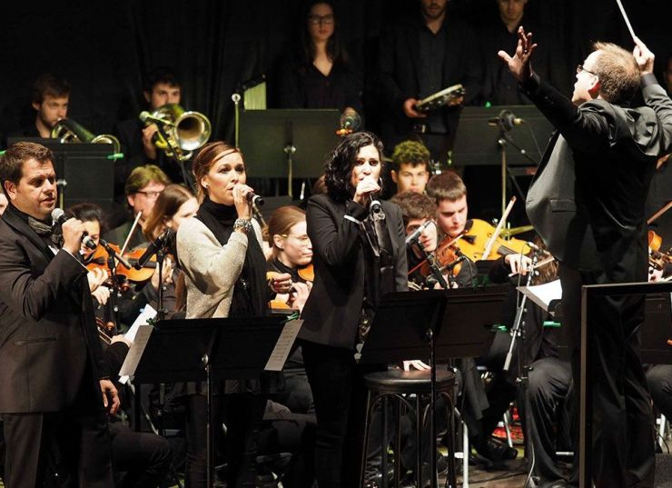 Un concert de la Simfònica de Cobla i Corda de Catalunya