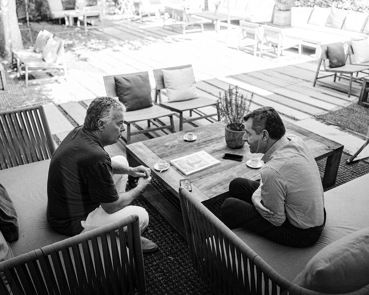 Moments de l'entrevsita amb Josep Roca a El Celler de Can Roca