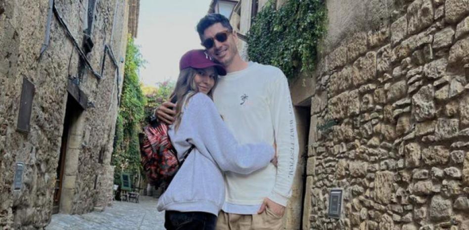 Robert Lewandowski i la seva família a la Costa Brava