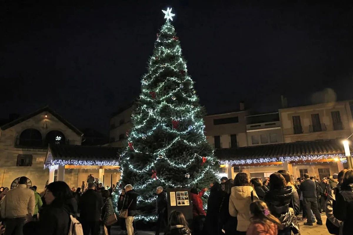 L'arbre de Nadal gegant de Sant Hilari Sacalm