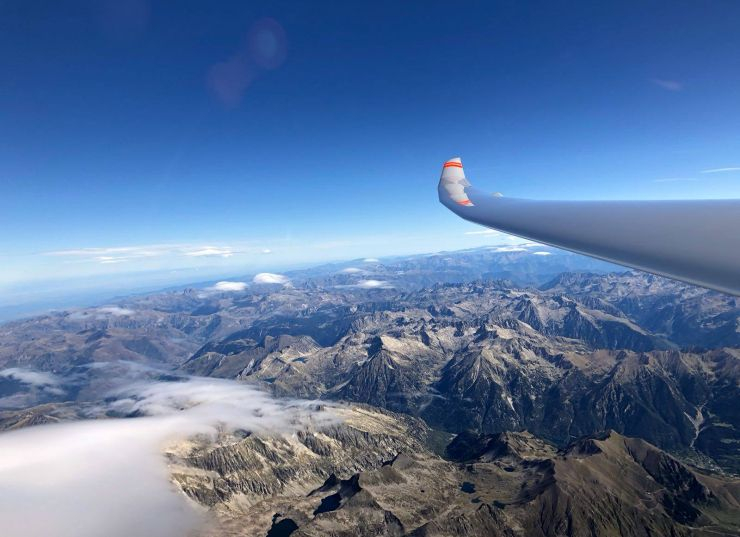 Vistes úniques a vol a vela a la Cerdanya