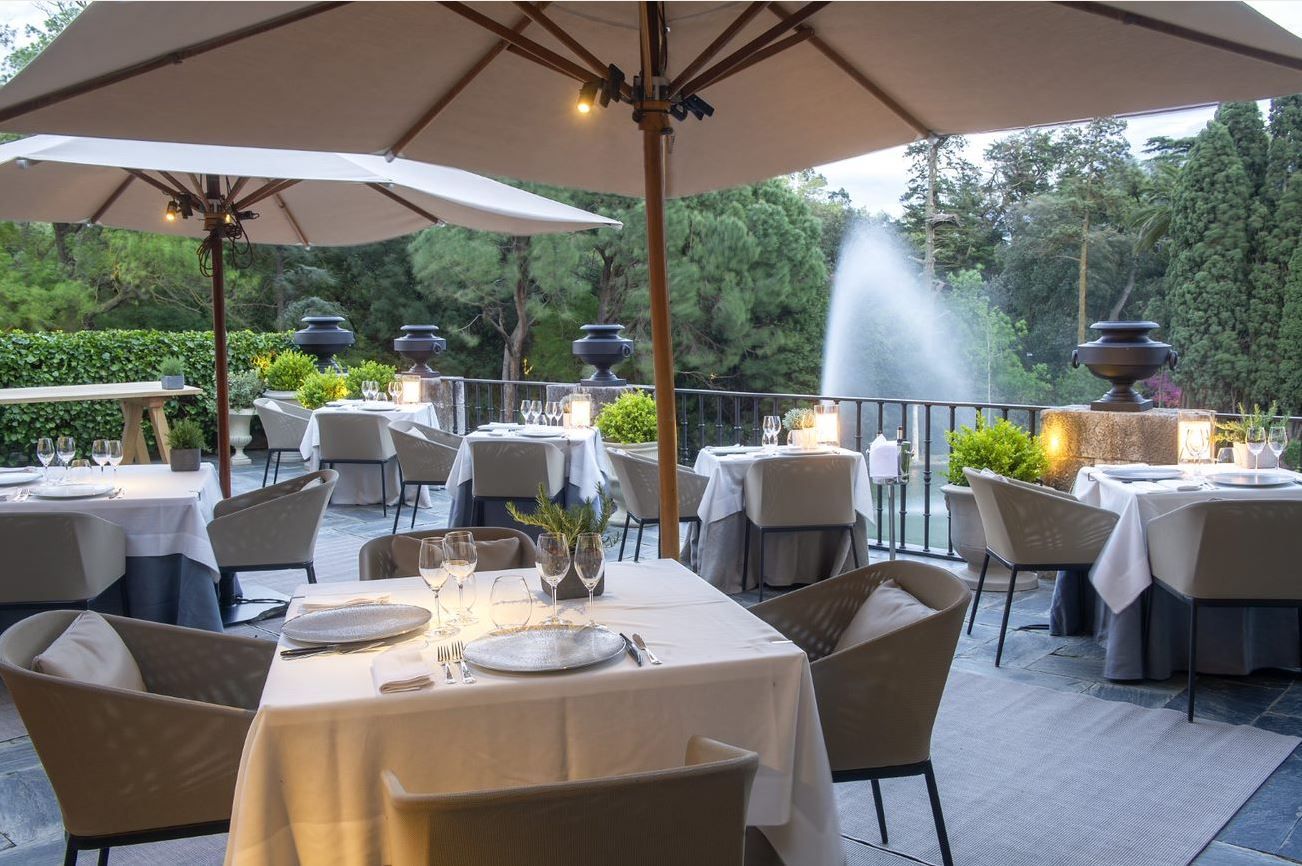 La terrassa del Castell Peralada Restaurant