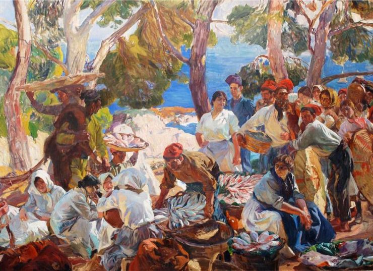 Cataluña. El pescado, por Joaquín Sorolla