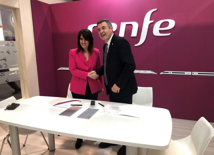 Conveni Patronat amb Renfe a Fitur 2024.PTCBG