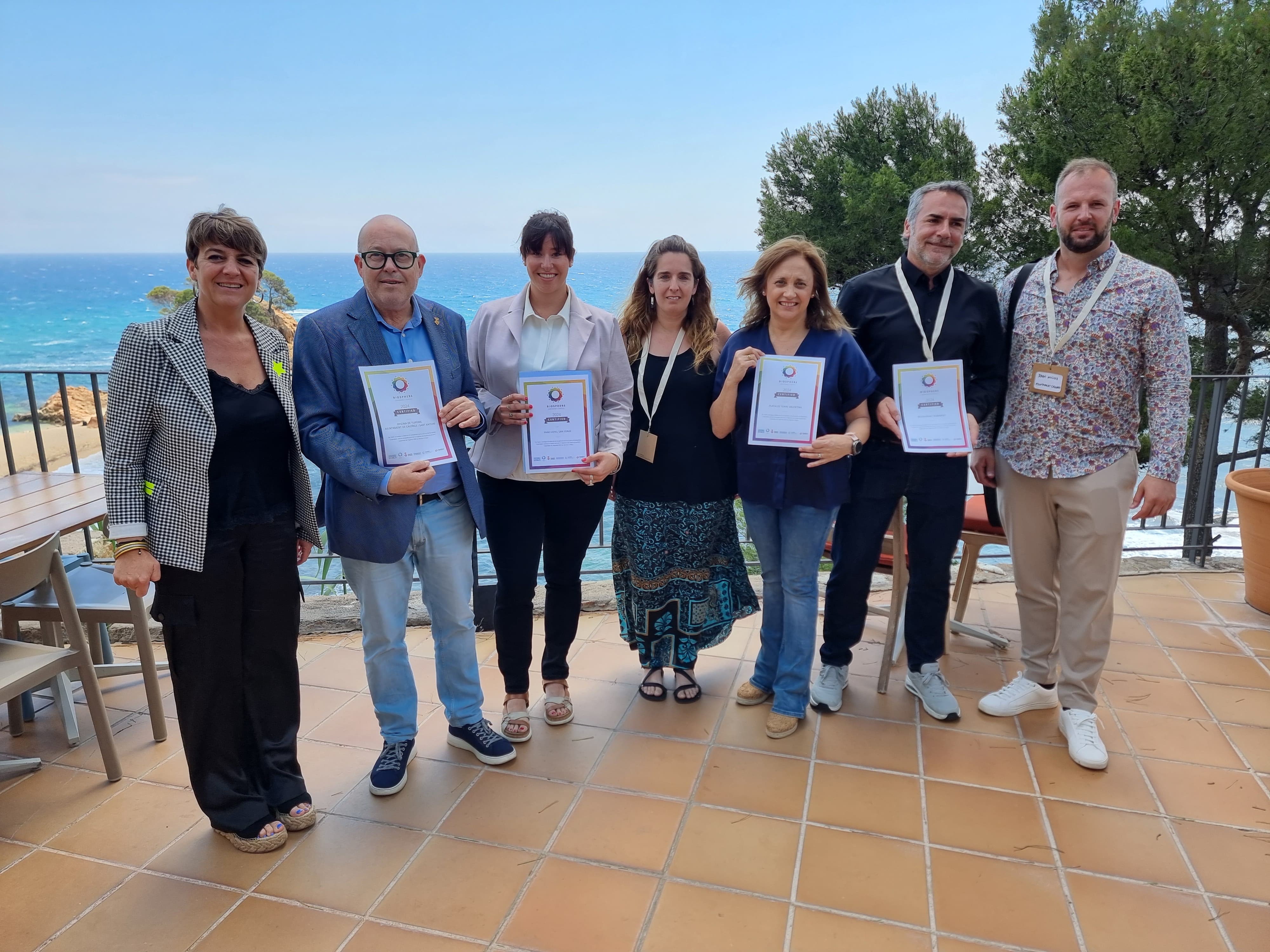 L’Oficina de Turisme i la platja de Torre Valentina de Calonge i Sant Antoni obtenen el distintiu Biosphere 2024