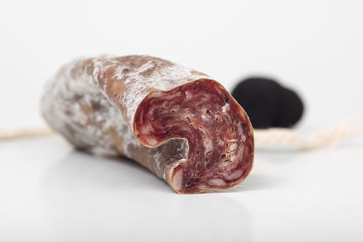 Llonganissa amb tòfona font sans