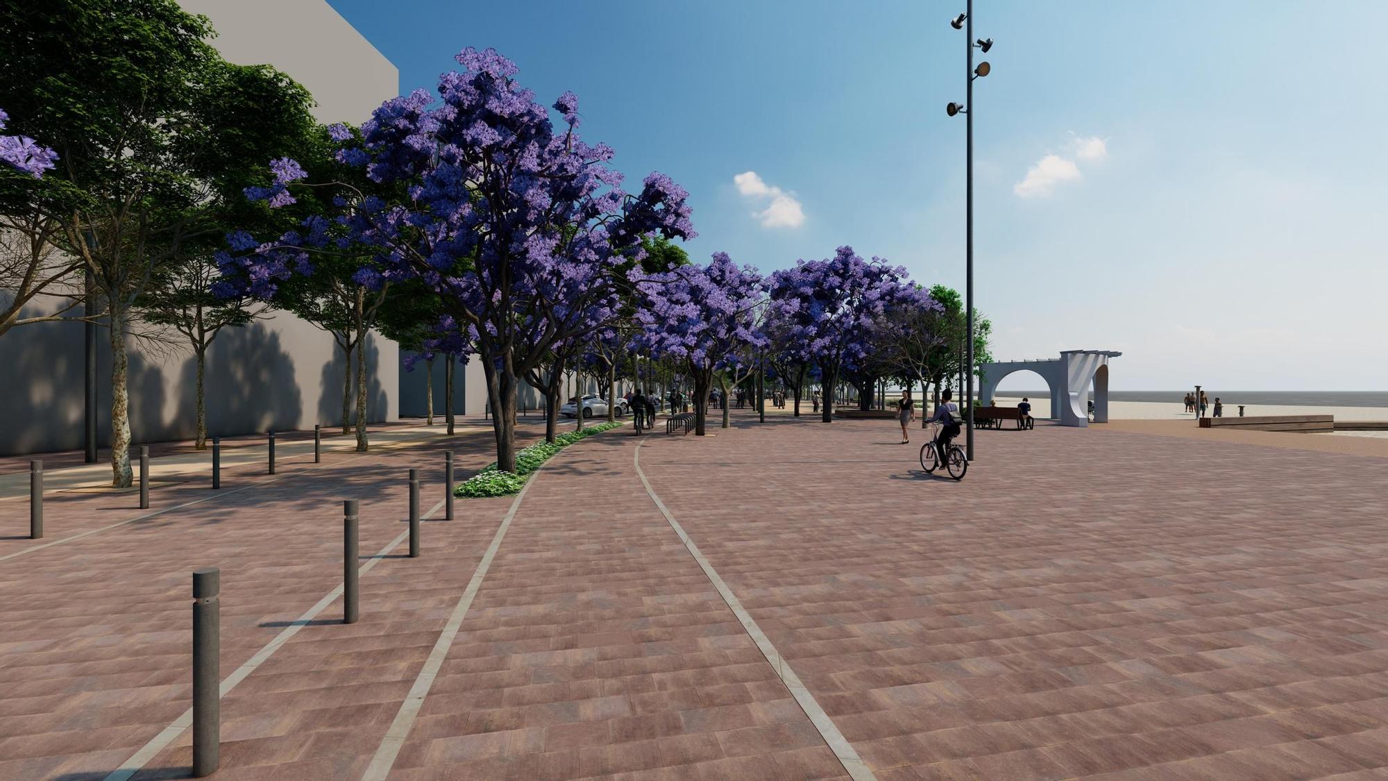 El futur nou passeig de Palamós