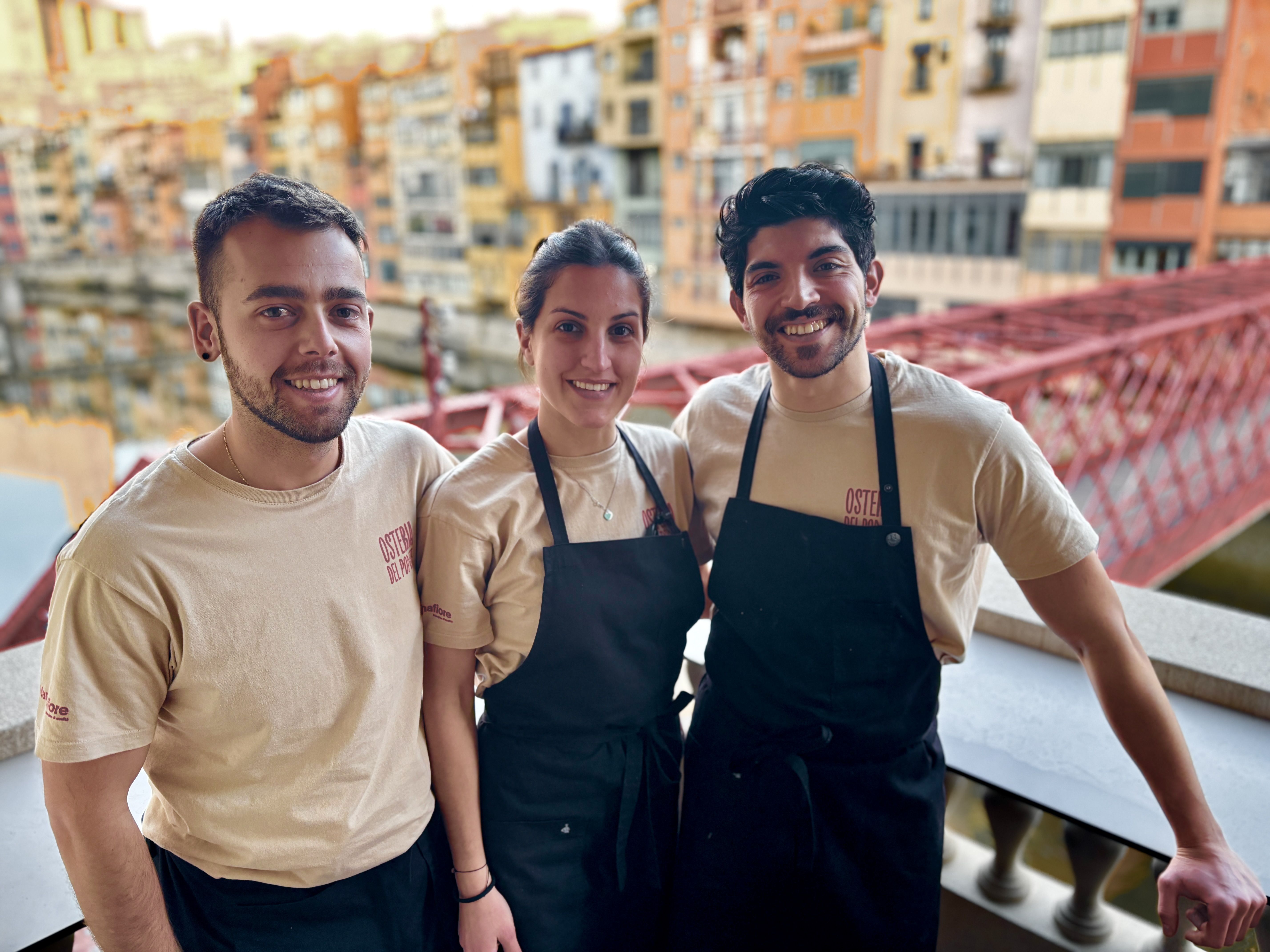 Pau Viella, Irene Pistoni i Elton Shahini Osteria del Ponte