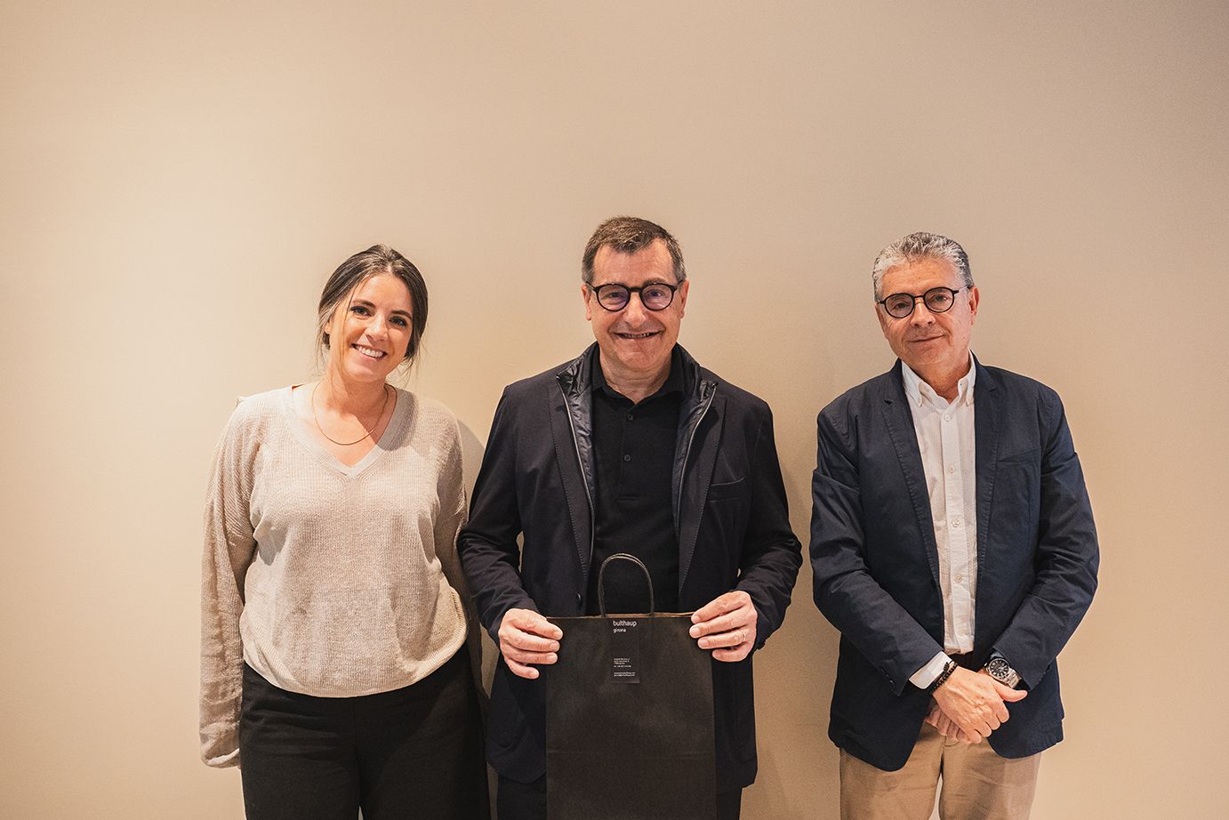 Josep Roca amb Leopold Bautista propietari de  bulthaup Girona 