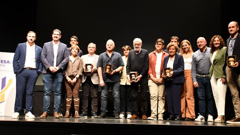 Premiats de la II Nit Empresarial Cassanenca
