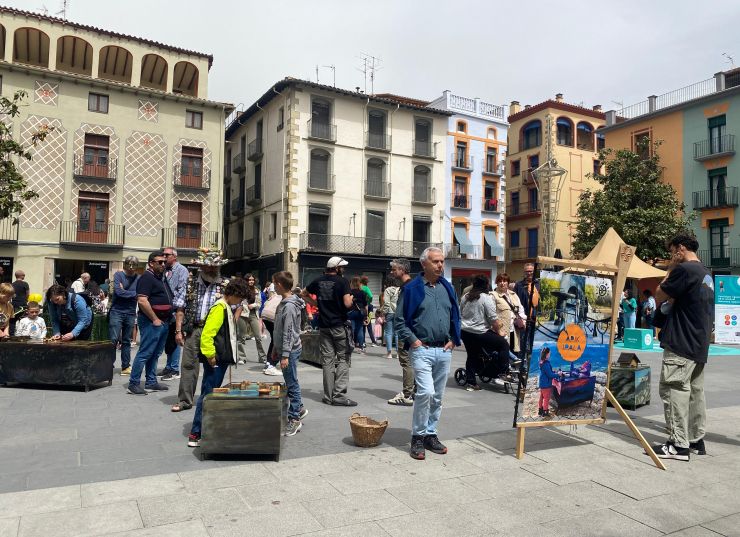 A la fira l'1 de maig a d'Olot, Juga d'Approp