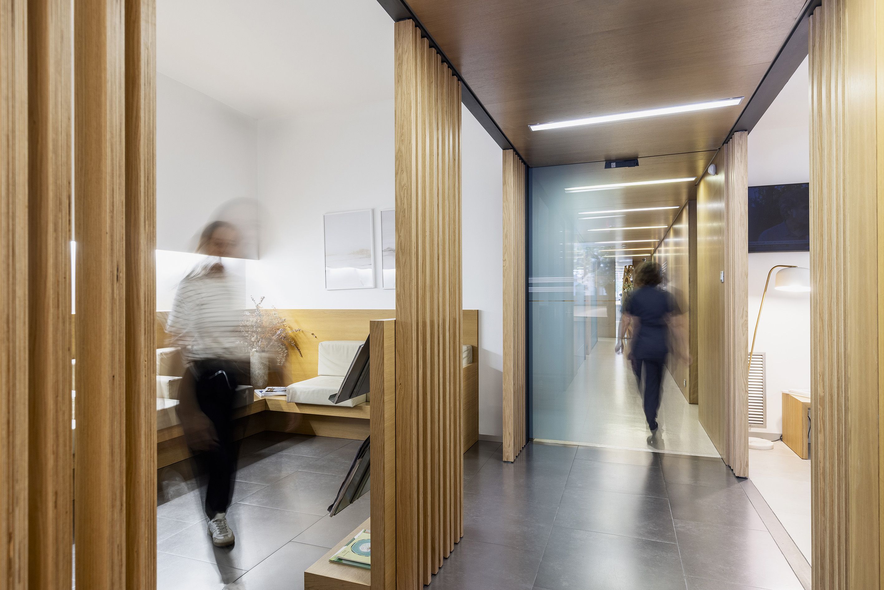La recepció de la Clínica al Carrer Migdia