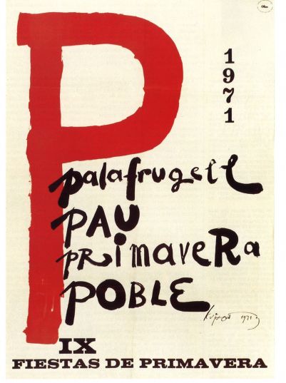 Modest Cuixart. Cartell per a les IX Festes de Primavera, 1971 Modest Cuixart. Cartell per a les IX Festes de Primavera, 1971